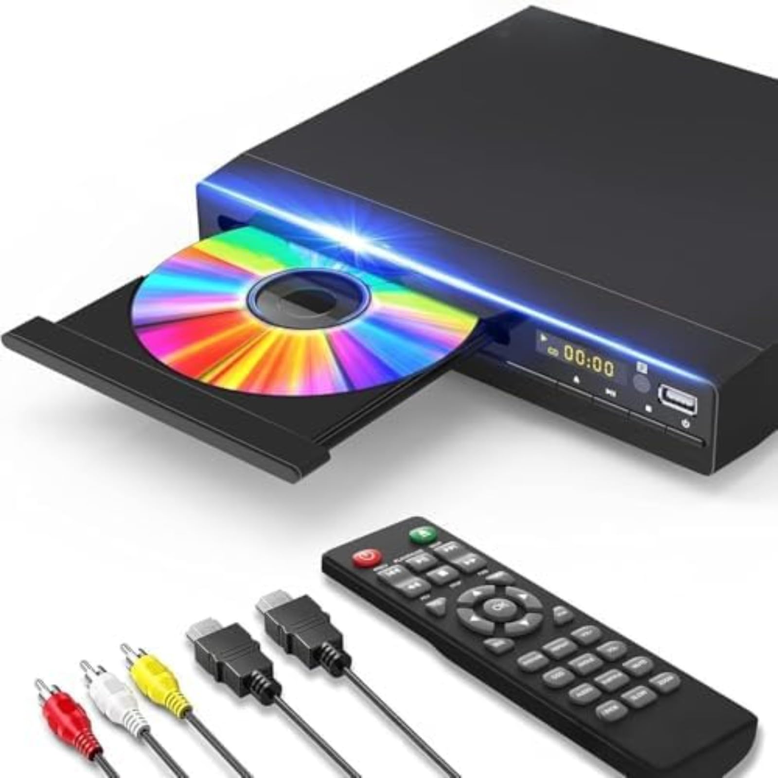 Amazon.co.jp: kxzlhaa ブルーレイプレーヤー ミニHD DVDプレーヤー